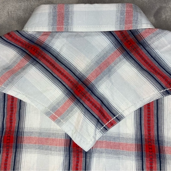 Cody James Rough Talk Plaid Long Sleeve Western Shirt Regular Fit Snap Button S - Picture 8 of 13